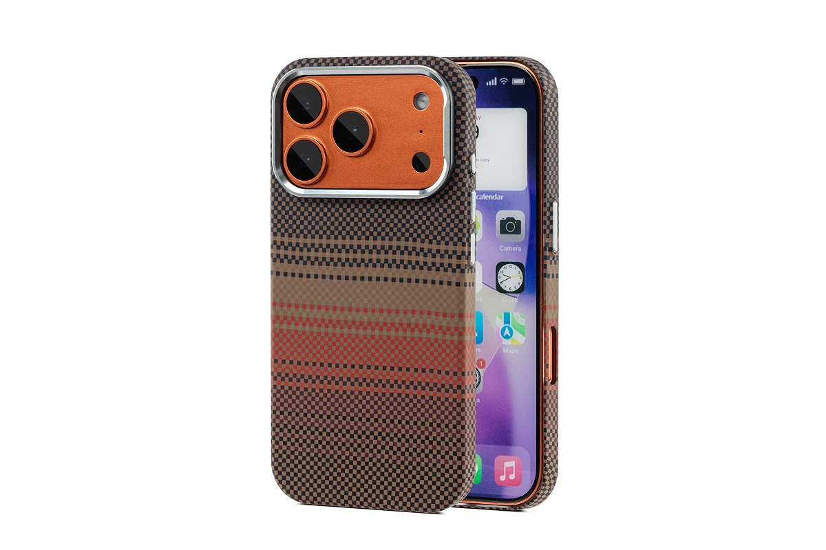 Tech Fabric iPhone 17 Pro Case with MagSafe Ring - Sunrise Style - Image 2