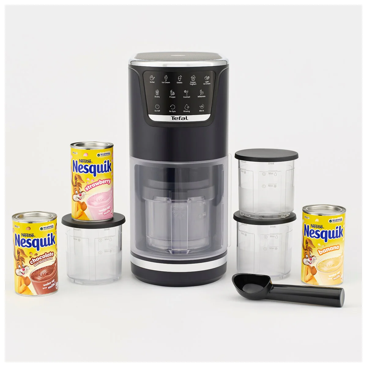 Tefal Dolci Ice Cream Maker Nesquik Bundle NQ32IG6048 Black Knight Easy Use - Image 4