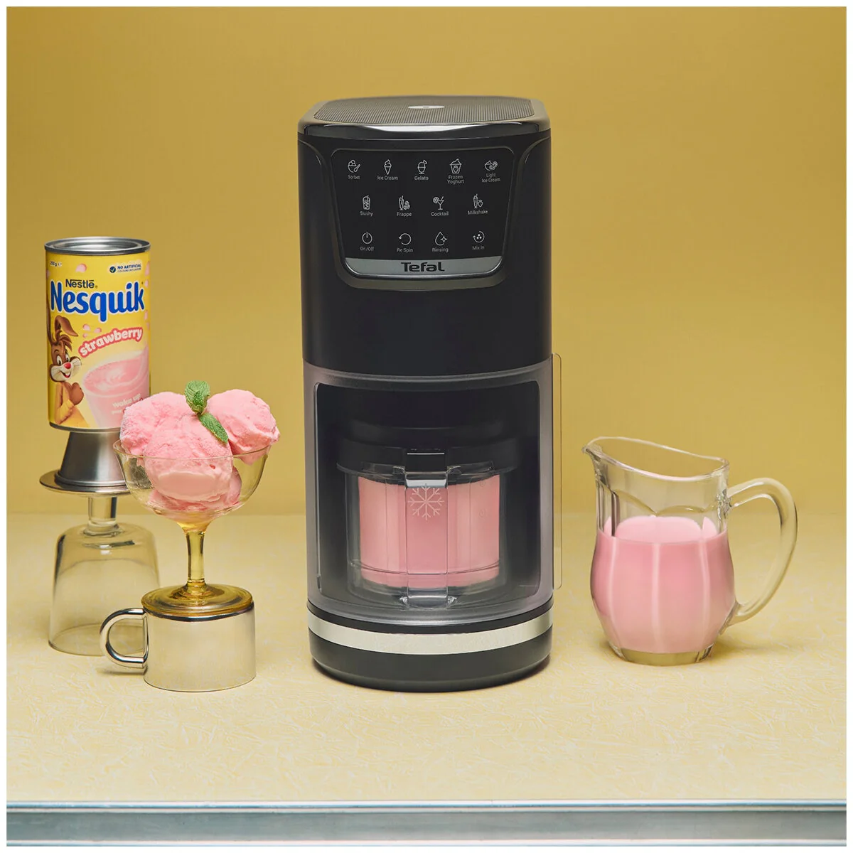 Tefal Dolci Ice Cream Maker Nesquik Bundle NQ32IG6048 Black Knight Easy Use - Image 7