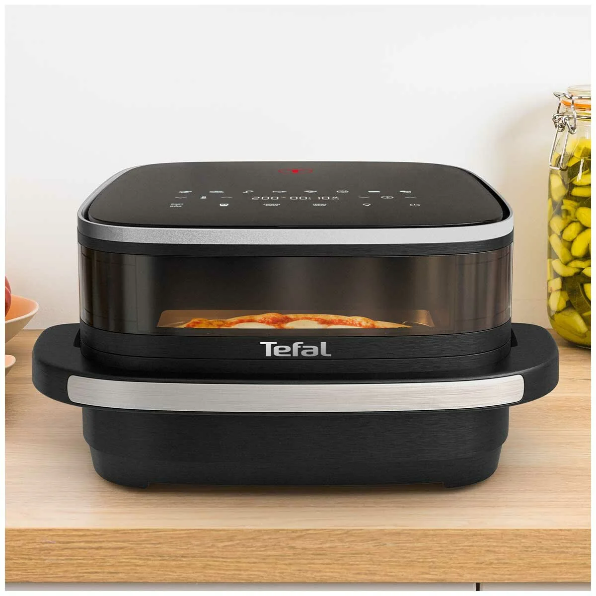 Tefal Easy Fry and Pizza XL Air Fryer FW4018 Black Capacity 4.5L Compact