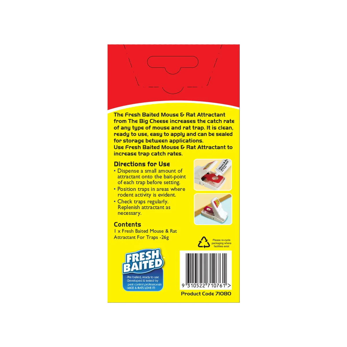 The Big Cheese Mouse & Rat Attractant - 40g - Food Paste - Indoor Use - Image 2