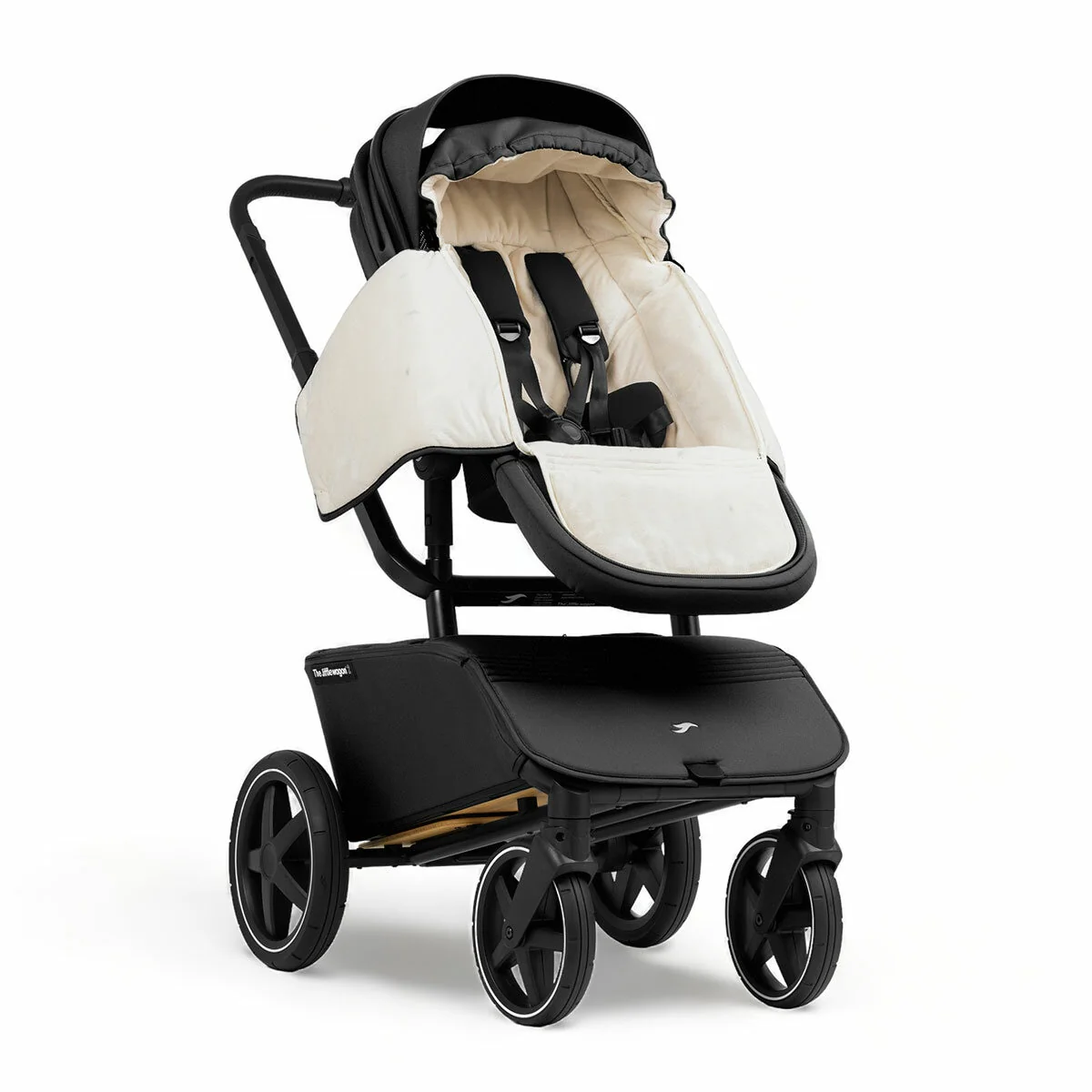 The Jiffle Wagon 6 in 1 Stroller TJW01004.BLACK Black Compact - Image 11