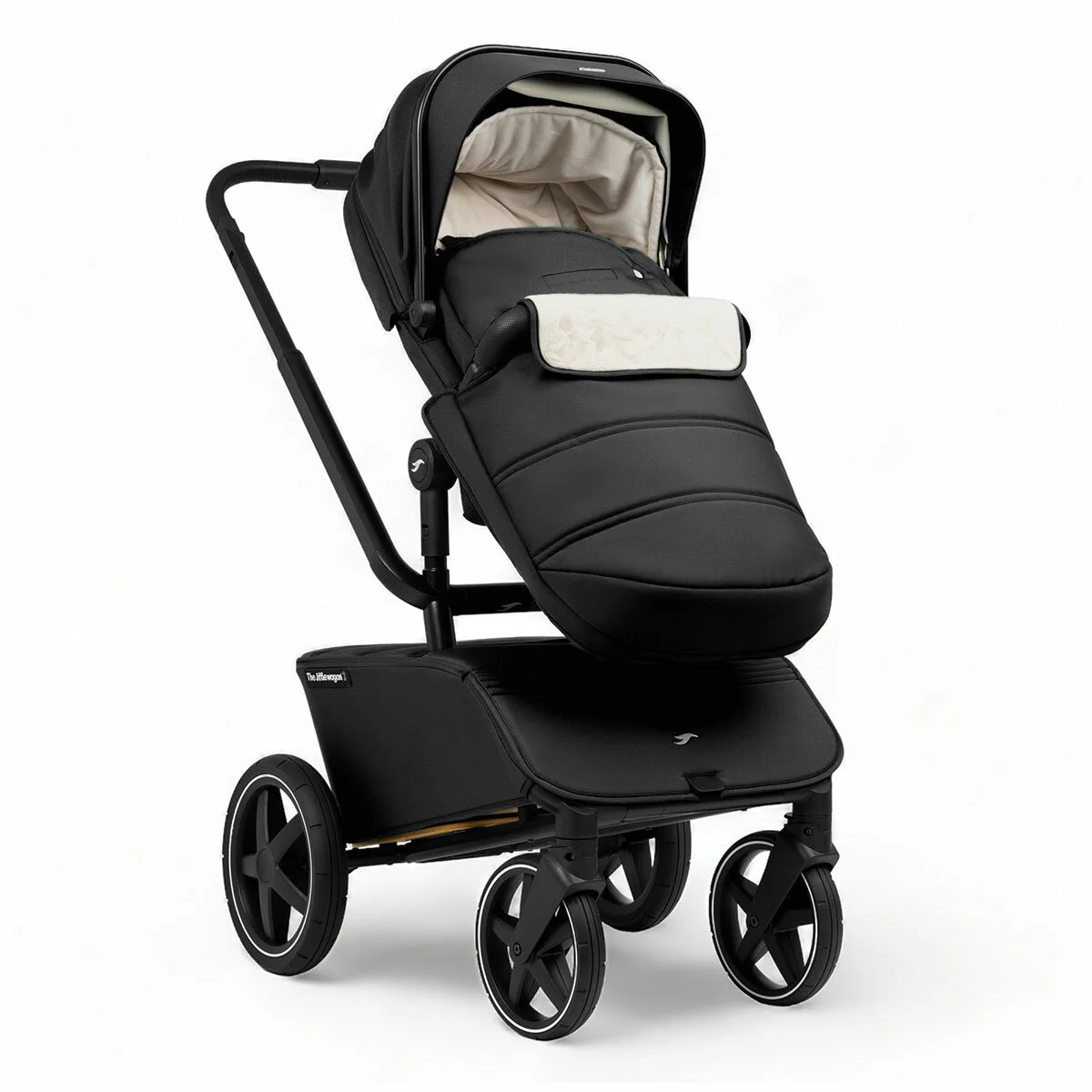 The Jiffle Wagon 6 in 1 Stroller TJW01004.BLACK Black Compact - Image 2