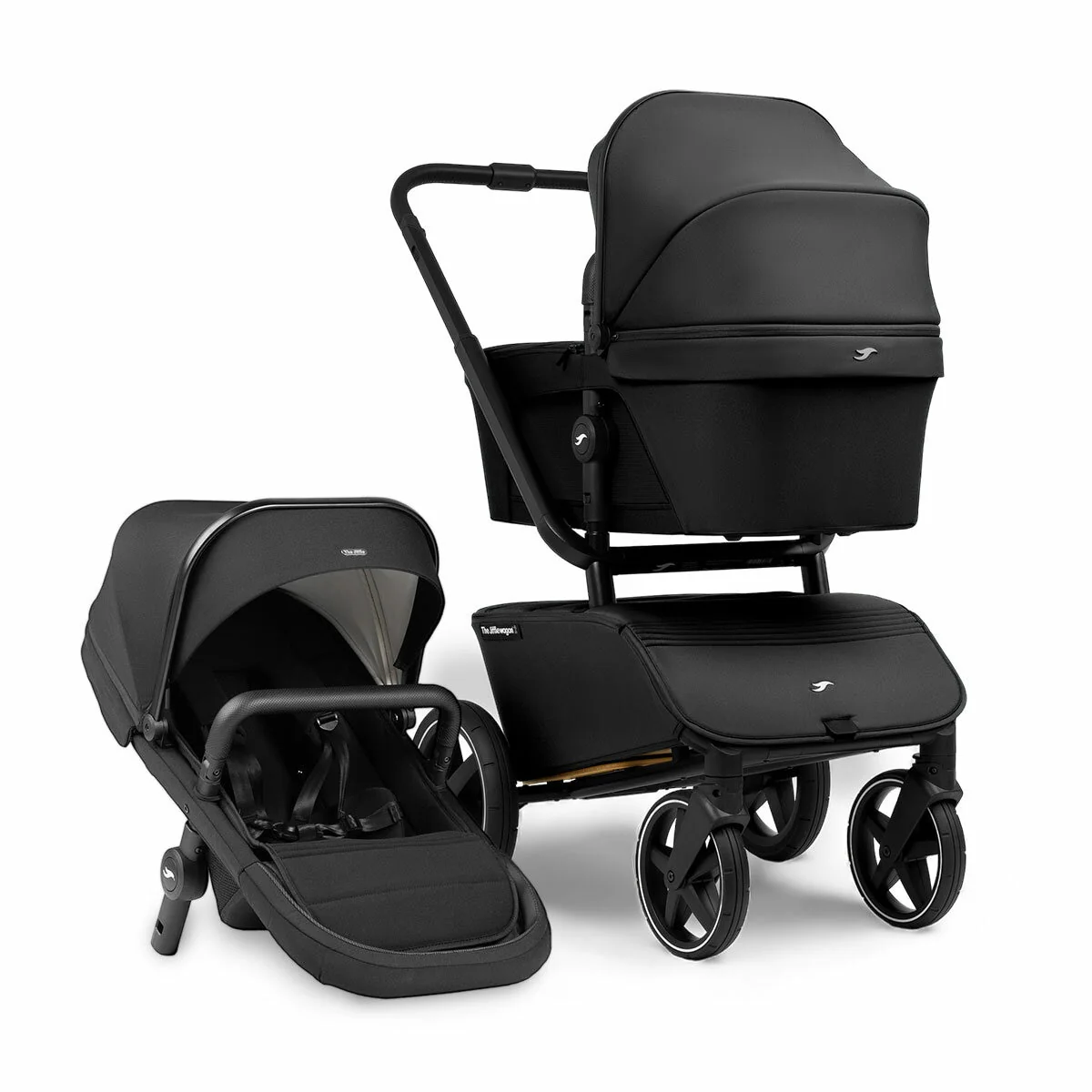 The Jiffle Wagon 6 in 1 Stroller TJW01004.BLACK Black Compact - Image 6
