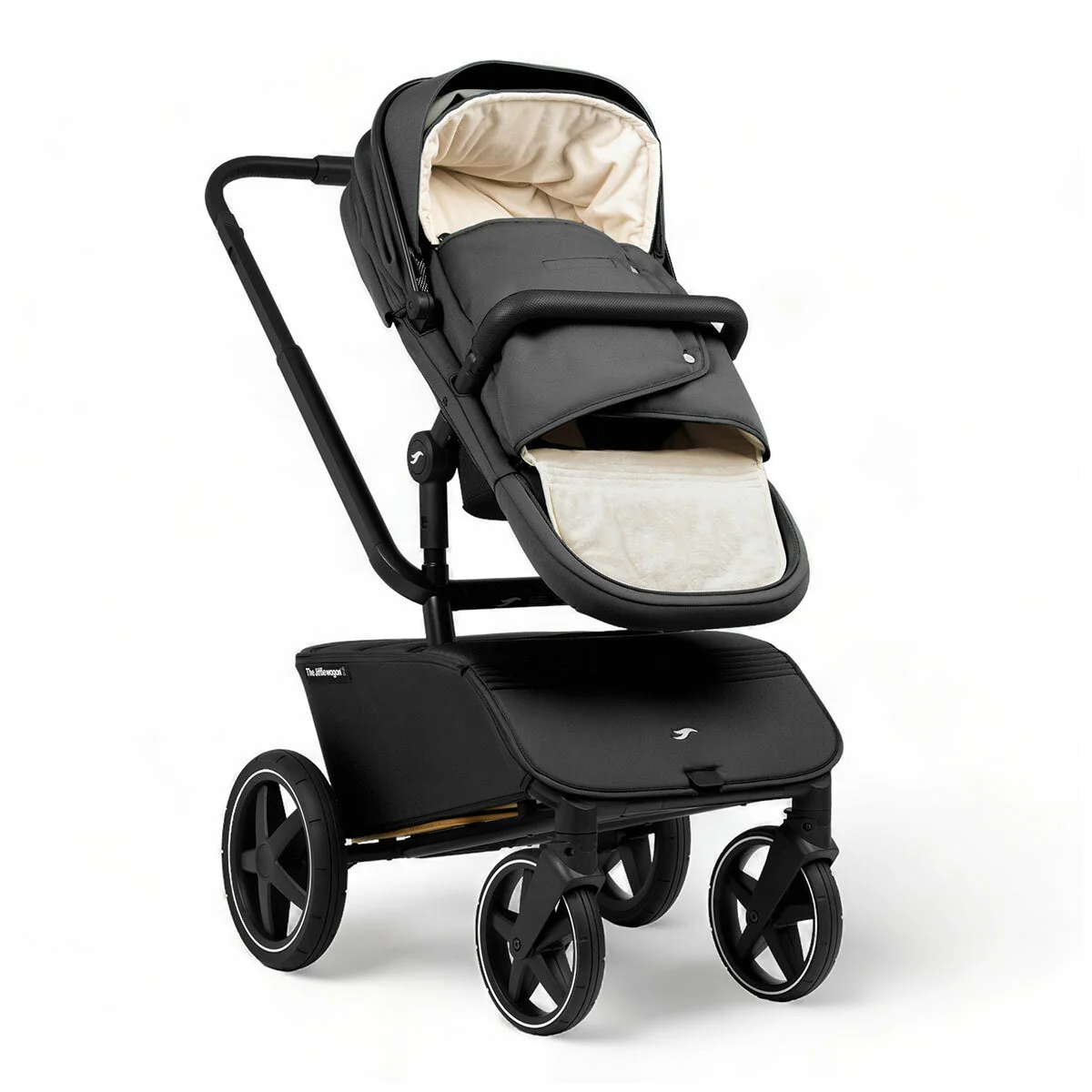 The Jiffle Wagon 6 in 1 Stroller TJW01004.BLACK Black Compact - Image 7