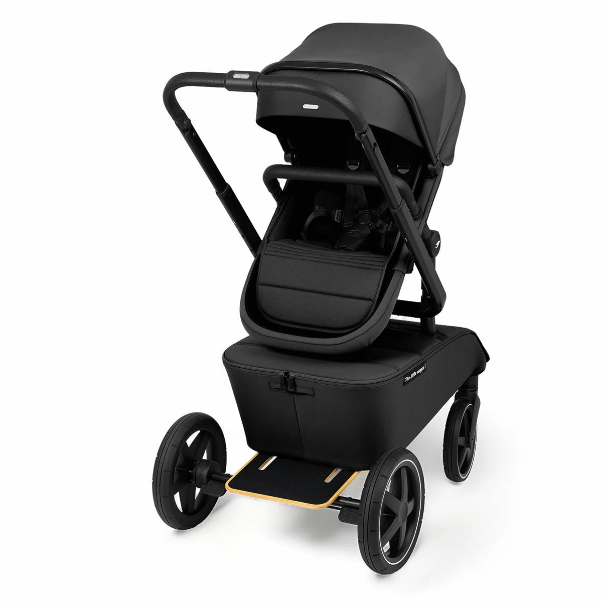 The Jiffle Wagon 6 in 1 Stroller TJW01004.BLACK Black Compact - Image 8