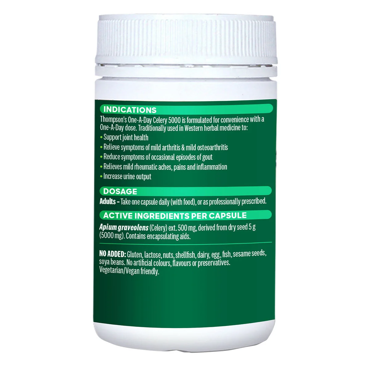 Thompson's One-A-Day Celery 5000 120 Capsules TMCEL120 - Image 2