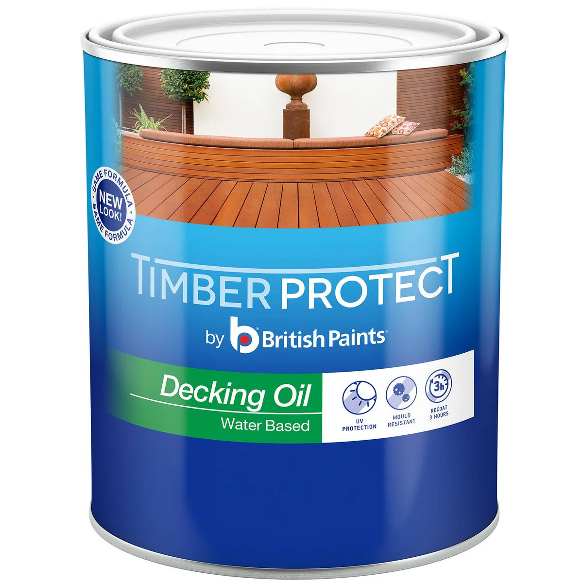 Timber Protect Decking Oil 1L Water Based UV Protection Natural Finish