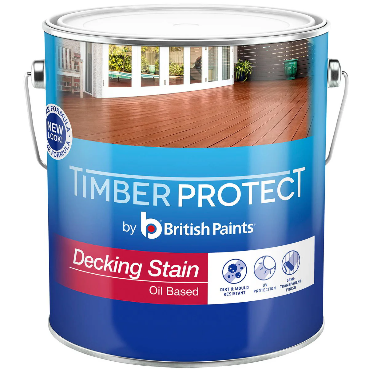 Timber Protect Decking Stain - 4L - Jarrah - Oil Based - Semi-Transparent