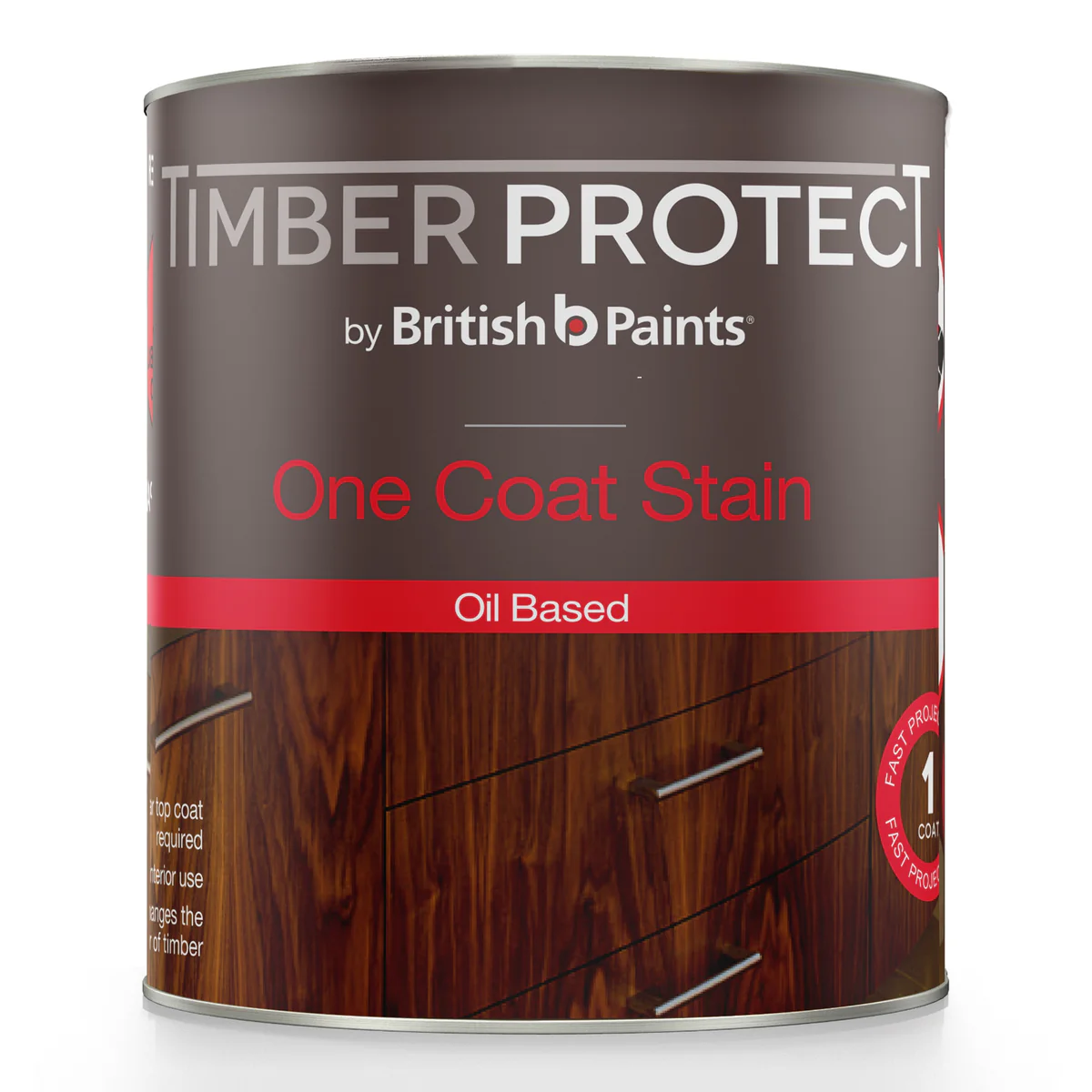 Timber Protect One Coat Stain - 250ml - Oil Based - Oak Colour