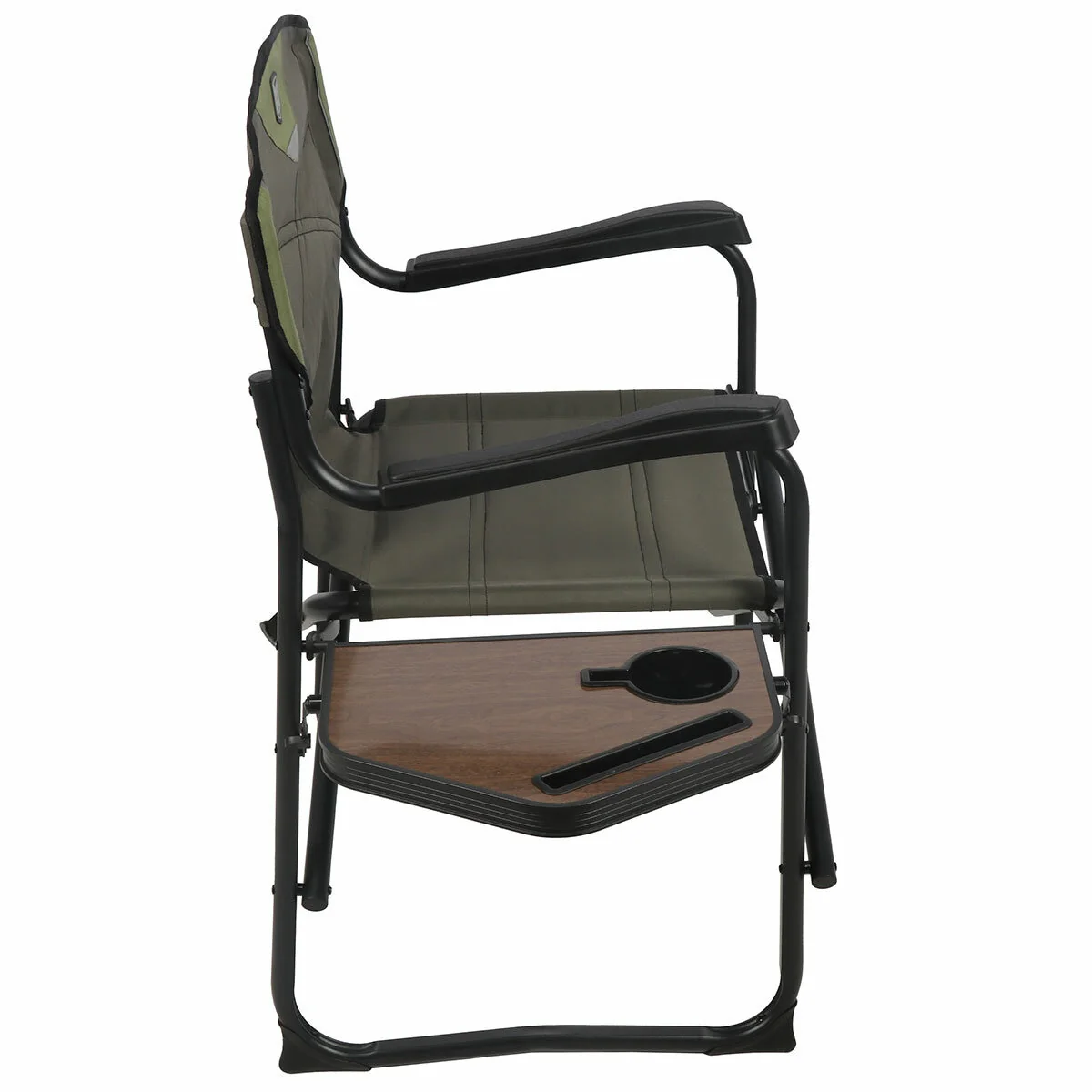 Timber Ridge Portable Director Chair with Side Table 2 Pack Sage Green - Image 3