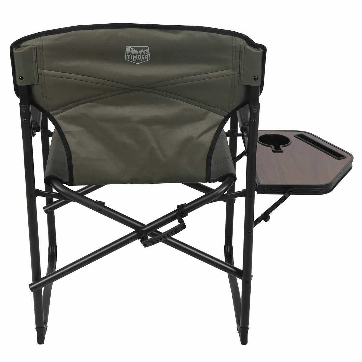 Timber Ridge Portable Director Chair with Side Table 2 Pack Sage Green - Image 5