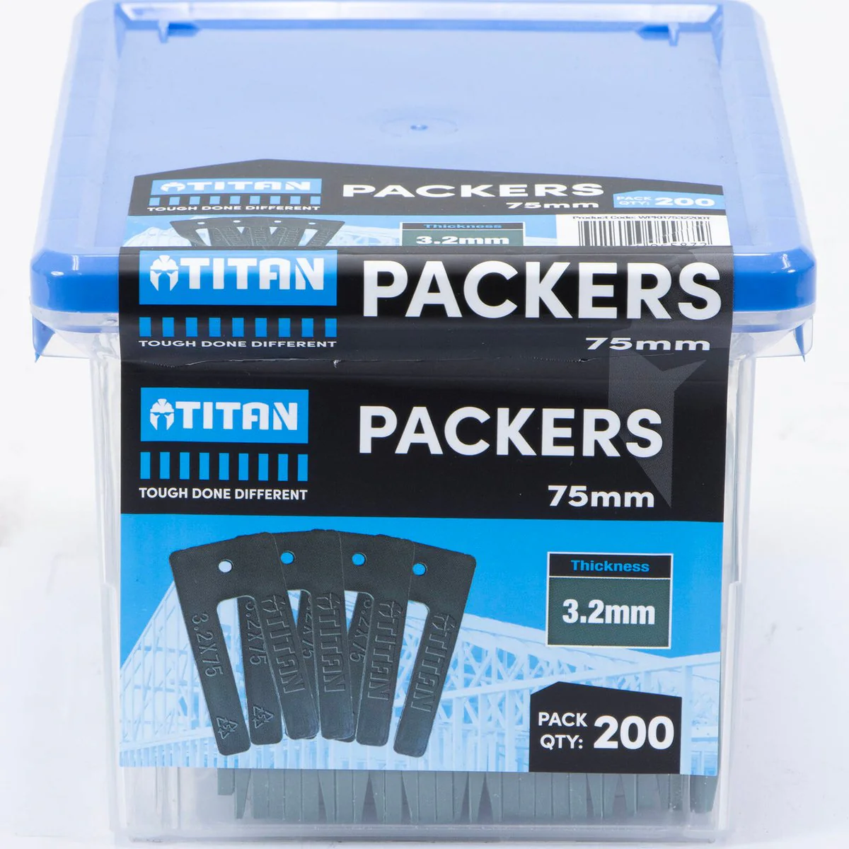 Titan 3 Window Packers - 200 Piece - 2 x 75mm - Green - Durable Support