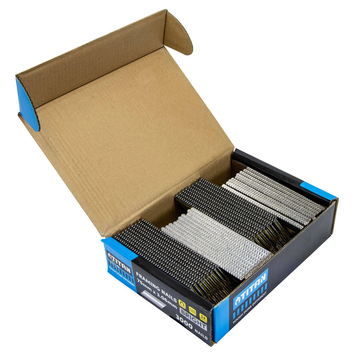 Titan Collated Framing Nails - 75mm x 3.06mm - Bright Steel - 3000 Pack - Image 4