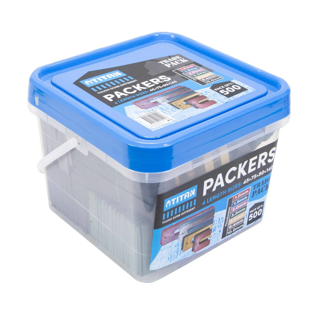 Titan Mixed Window Packers - 500 Piece - 4 Sizes - Durable Plastic - UV Stable - Image 4
