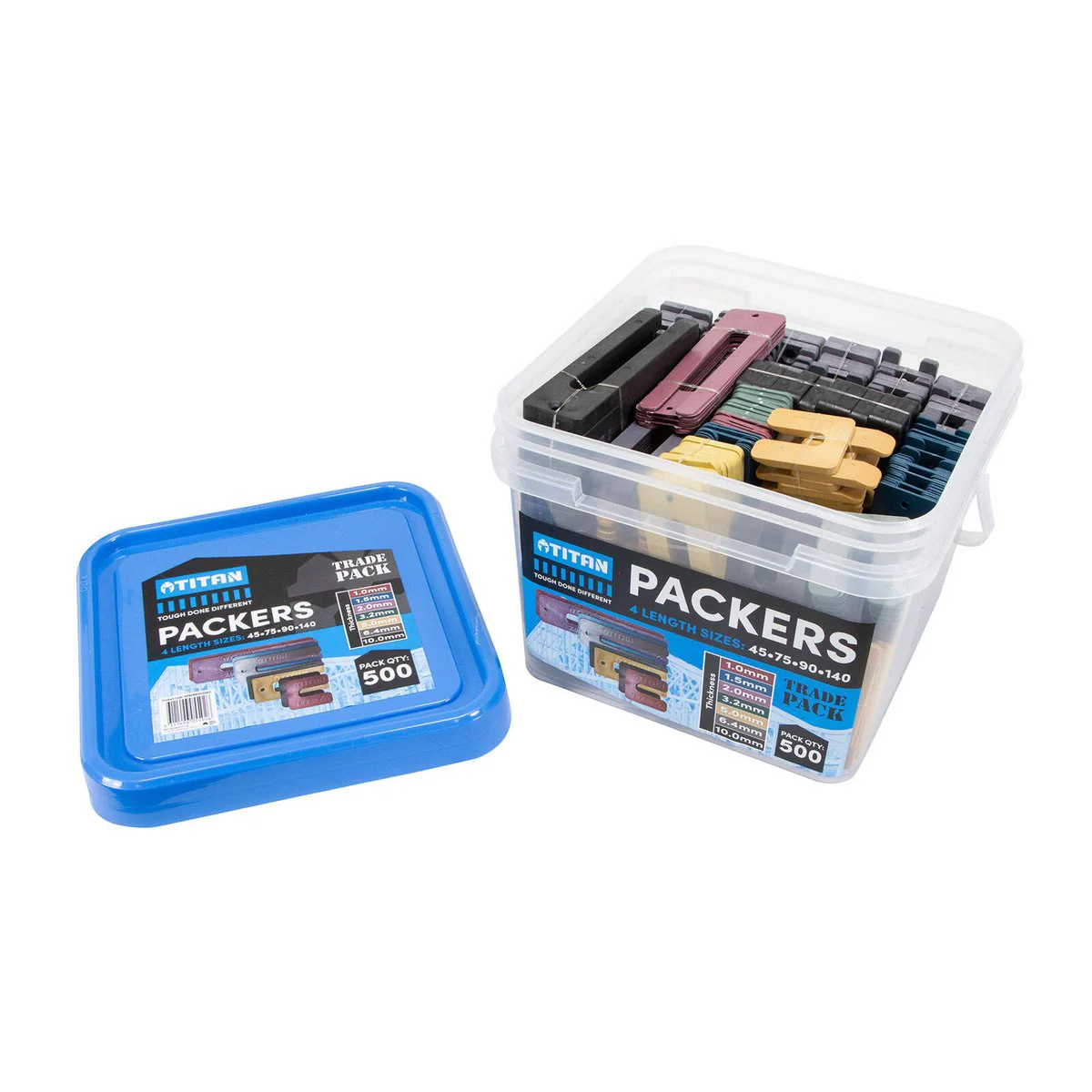 Titan Mixed Window Packers - 500 Piece - 4 Sizes - Durable Plastic - UV Stable - Image 5