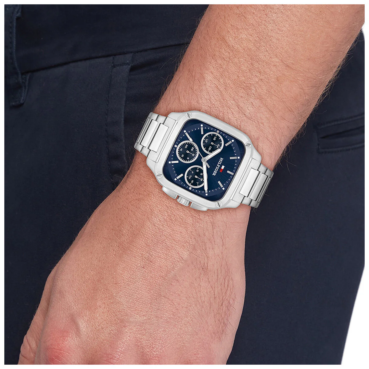 Tommy Hilfiger Herald Quartz Watch 39mm Blue Dial Stainless Steel 1792222 - Image 4