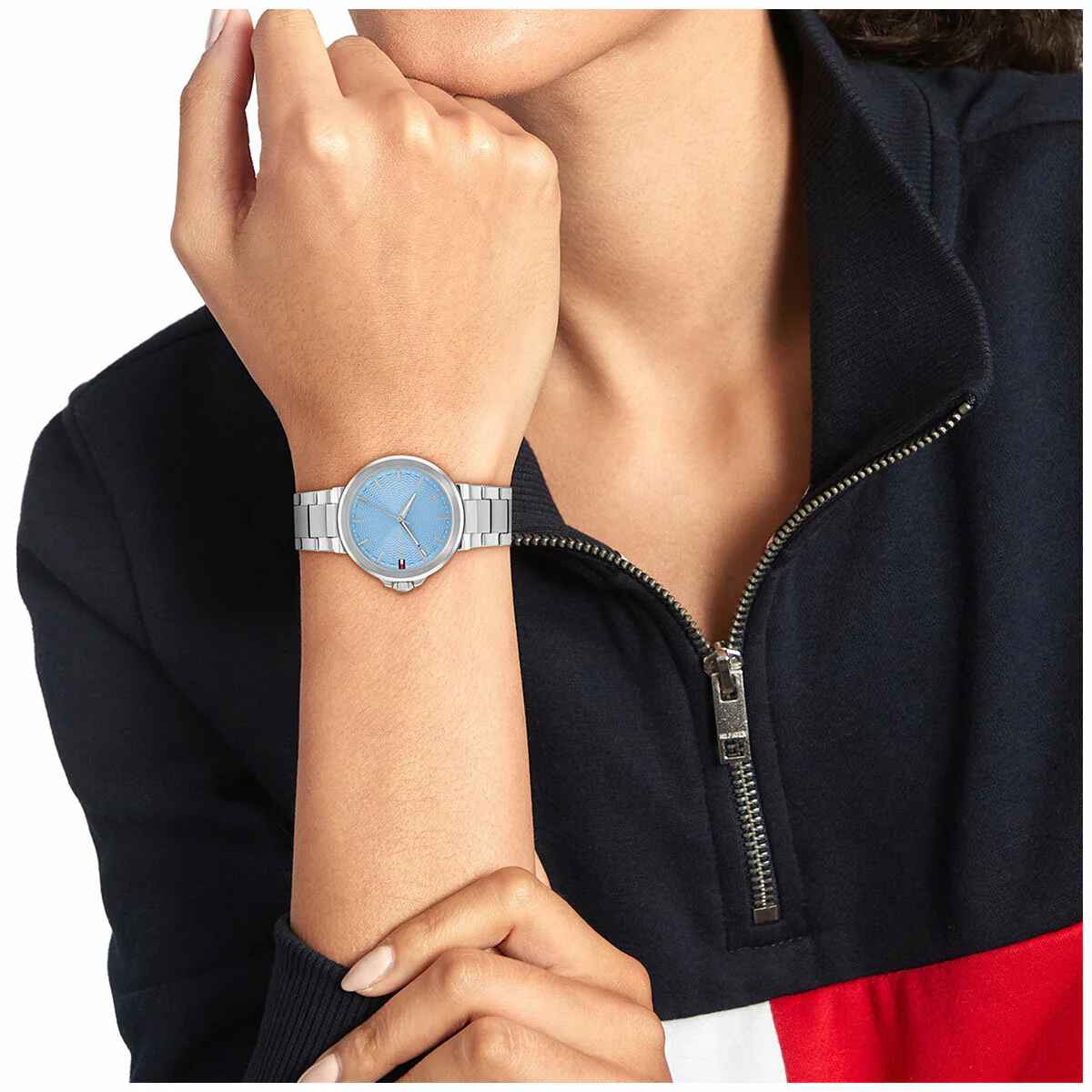 Tommy Hilfiger Lori 34mm Stainless Steel Blue Dial Quartz Watch 1782777 - Image 3