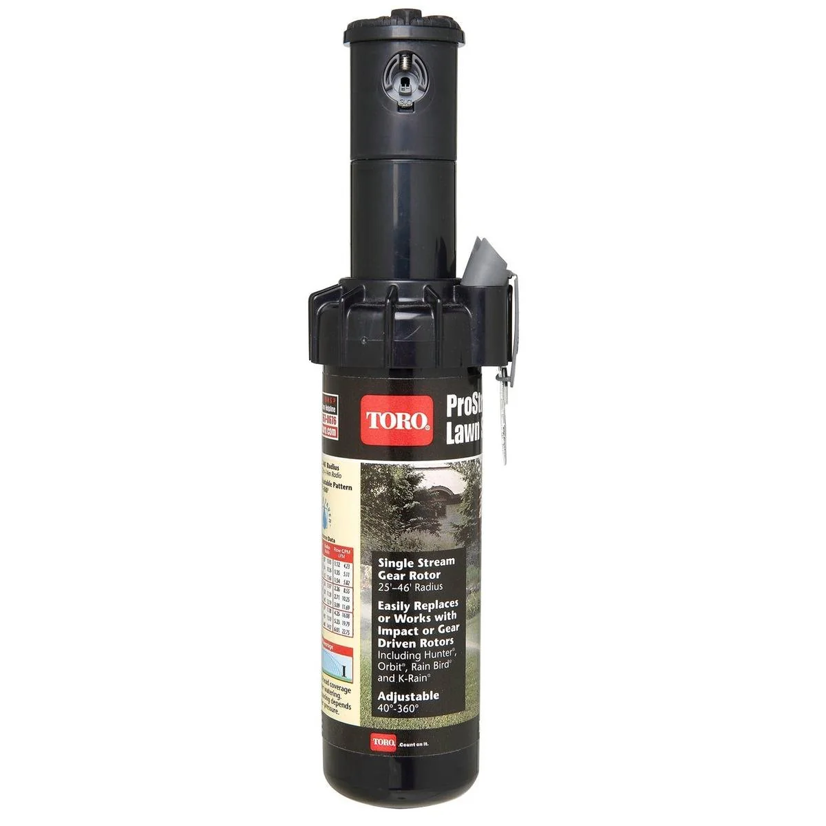 Toro Prostream Pop Up Sprinkler - 125mm - ABS Plastic - Adjustable Pattern