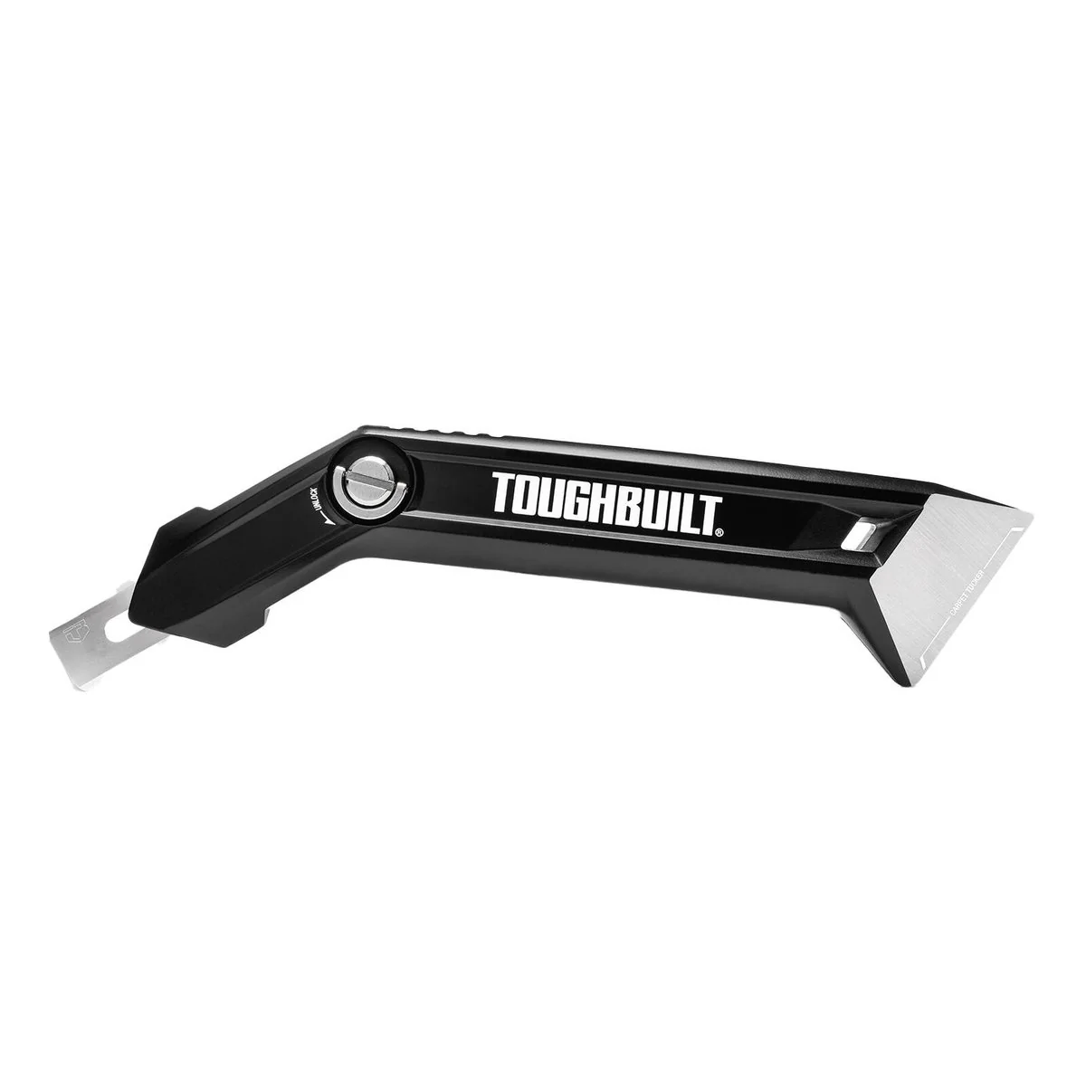 Toughbuilt Carpet Knife - 5 Blades - 169mm x 46mm x 26mm - Precise Cutting - Image 2