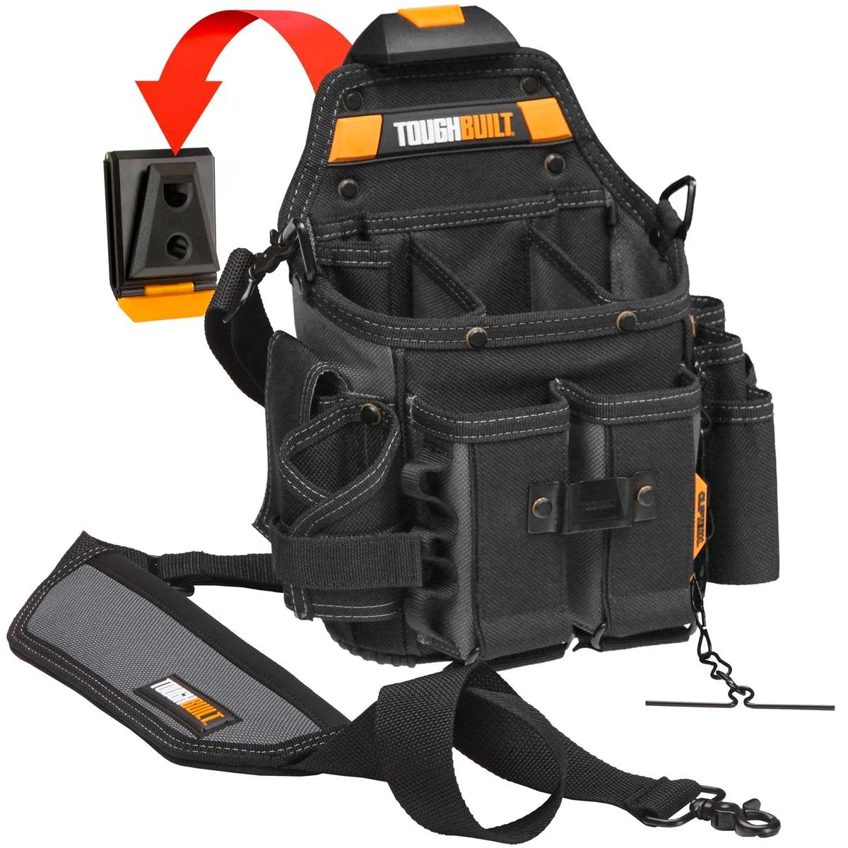 Toughbuilt Journeyman Electrician Pouch - 21 Pockets - Weather Resistant