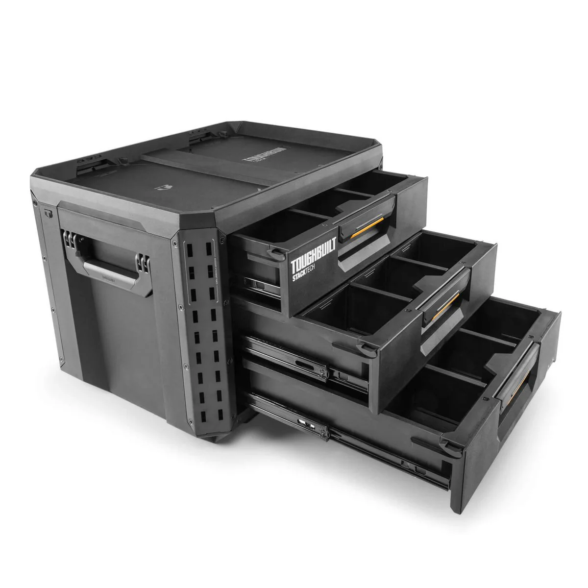 Toughbuilt Stacktech XL 3 Drawer Tool Box - 410mm x 390mm x 530mm - Durable Storage Solution - Image 4
