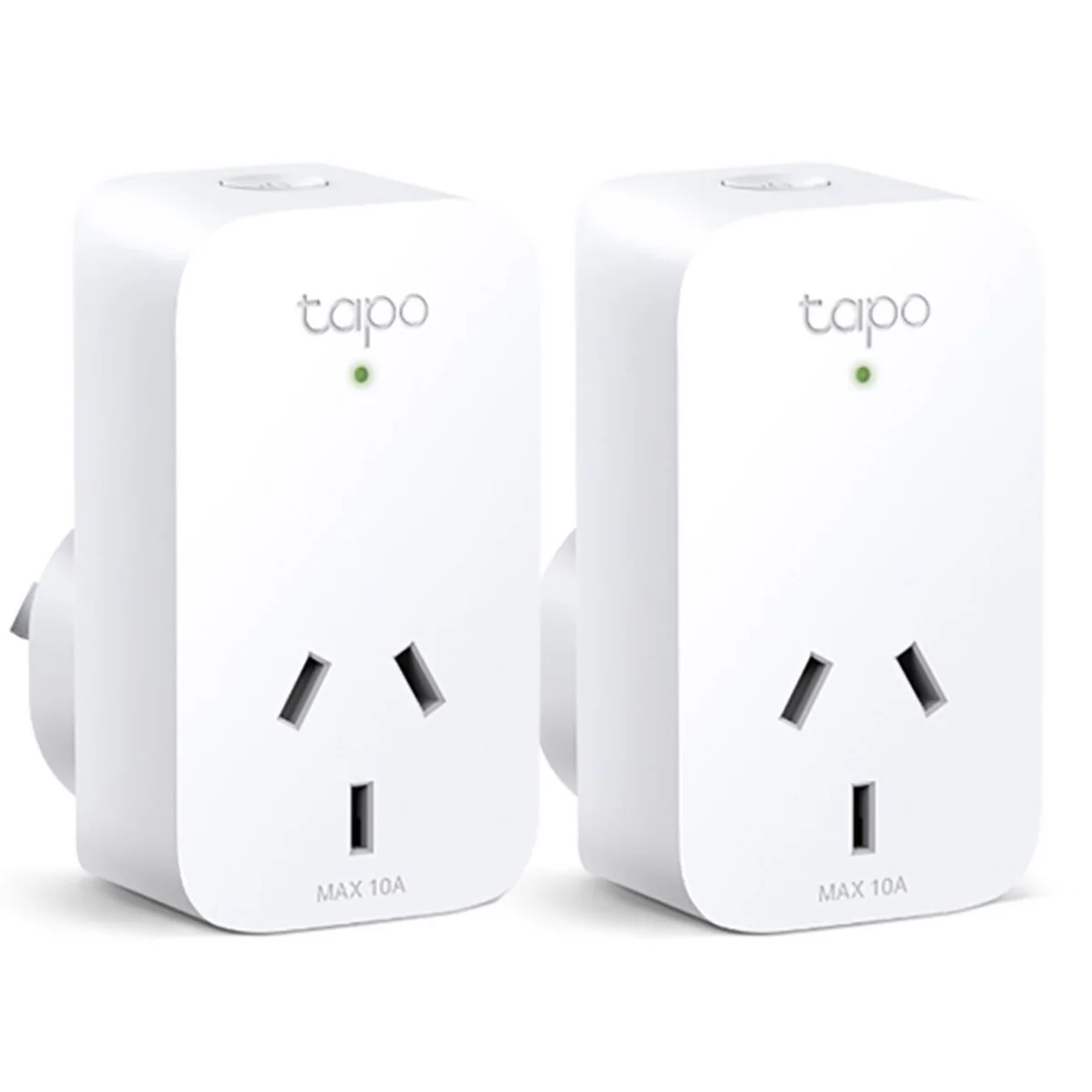 TP-Link Tapo Mini Wi-Fi Smart Plug - Energy Monitoring - 2 Pack - 43.5mm x 76.5mm x 42mm - White