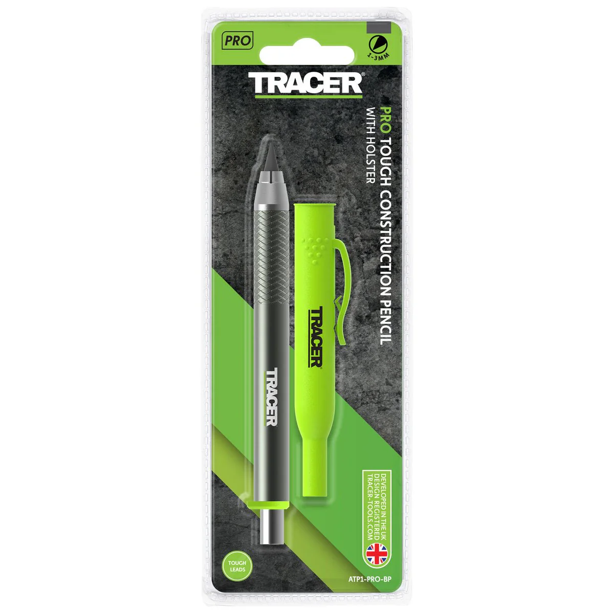 Tracer Pro 5 Aluminium Tough Construction Pencil - 2mm - Holster Included - Image 2