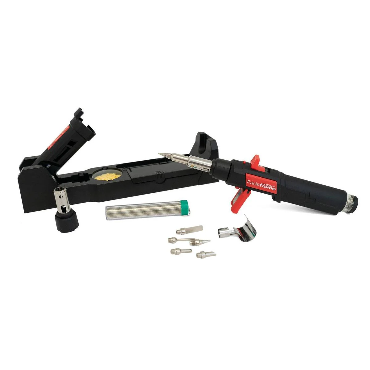 Tradeflame Butane Soldering Iron Torch Kit - Adjustable Temp Control - 330mm x 160mm x 80mm