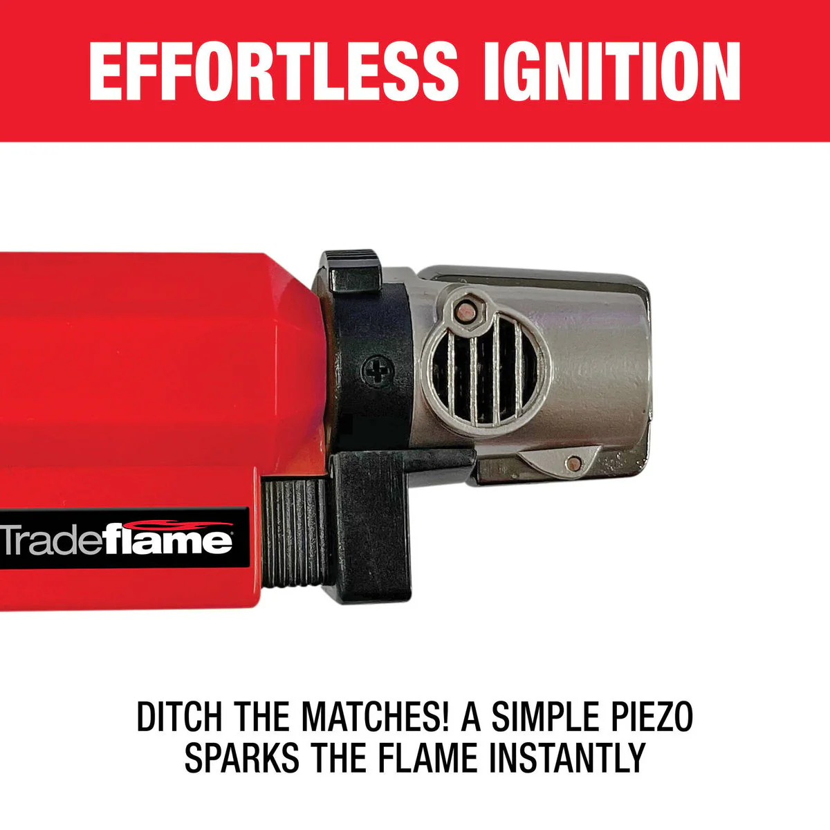 Tradeflame Micro Jet Butane Torch - 133.81mm x 76.67mm x 21.7mm - Refillable - Precise Heating - Image 3