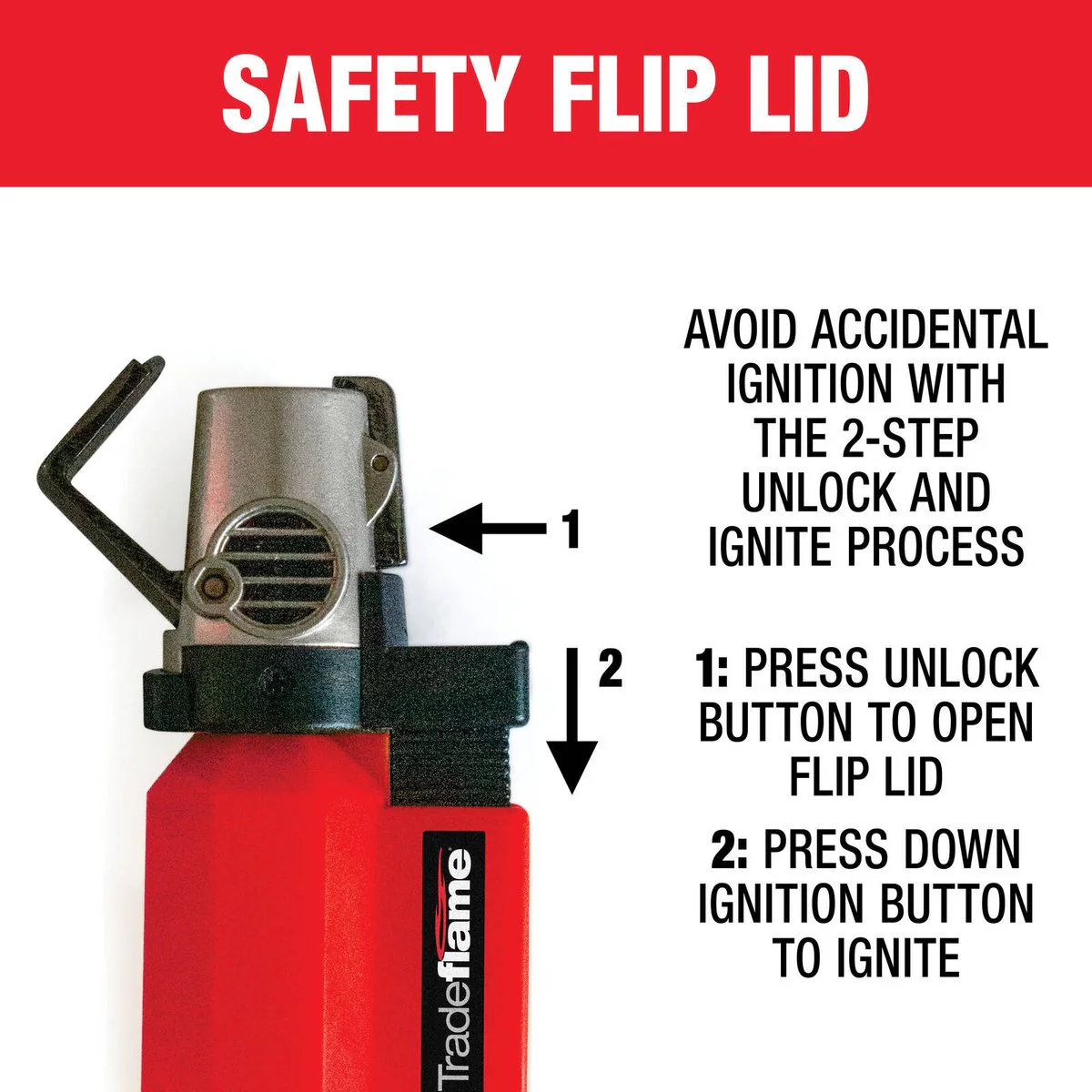 Tradeflame Micro Jet Butane Torch - 133.81mm x 76.67mm x 21.7mm - Refillable - Precise Heating - Image 5