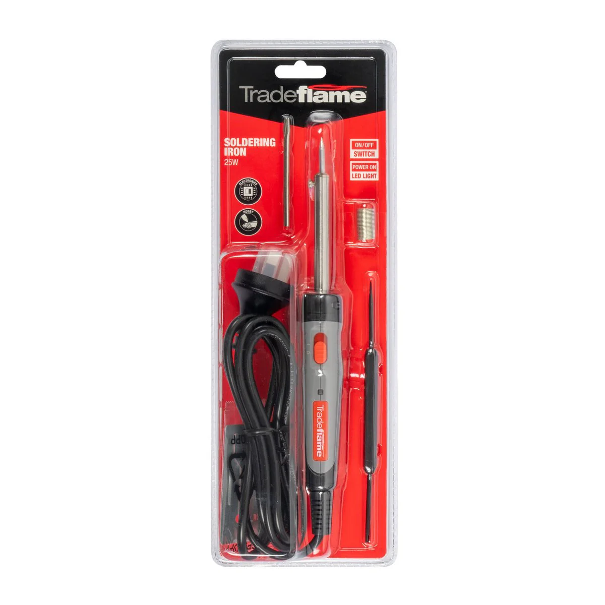 Tradeflame Soldering Iron - 25W - Ergonomic Handle - Light Duty Use - Image 2