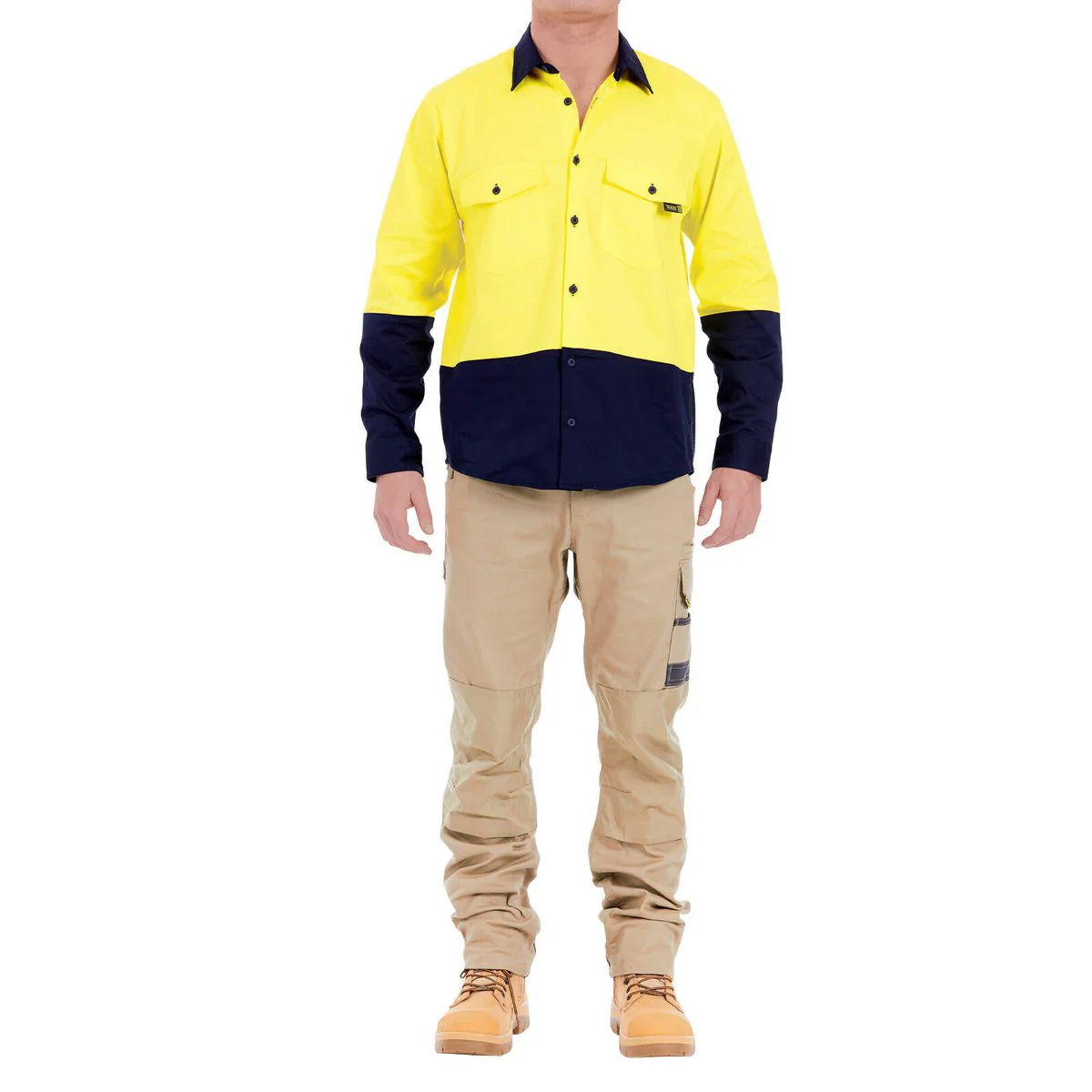 Tradie Core Hi Vis Yellow Long Sleeve Reflective Shirt X-Large - Safety - Comfort - Breathable - Image 5