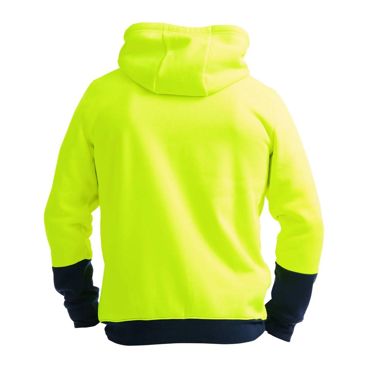 Tradie Yellow Hi Vis Hoodie Medium - High Visibility - Comfortable Fit - Image 2