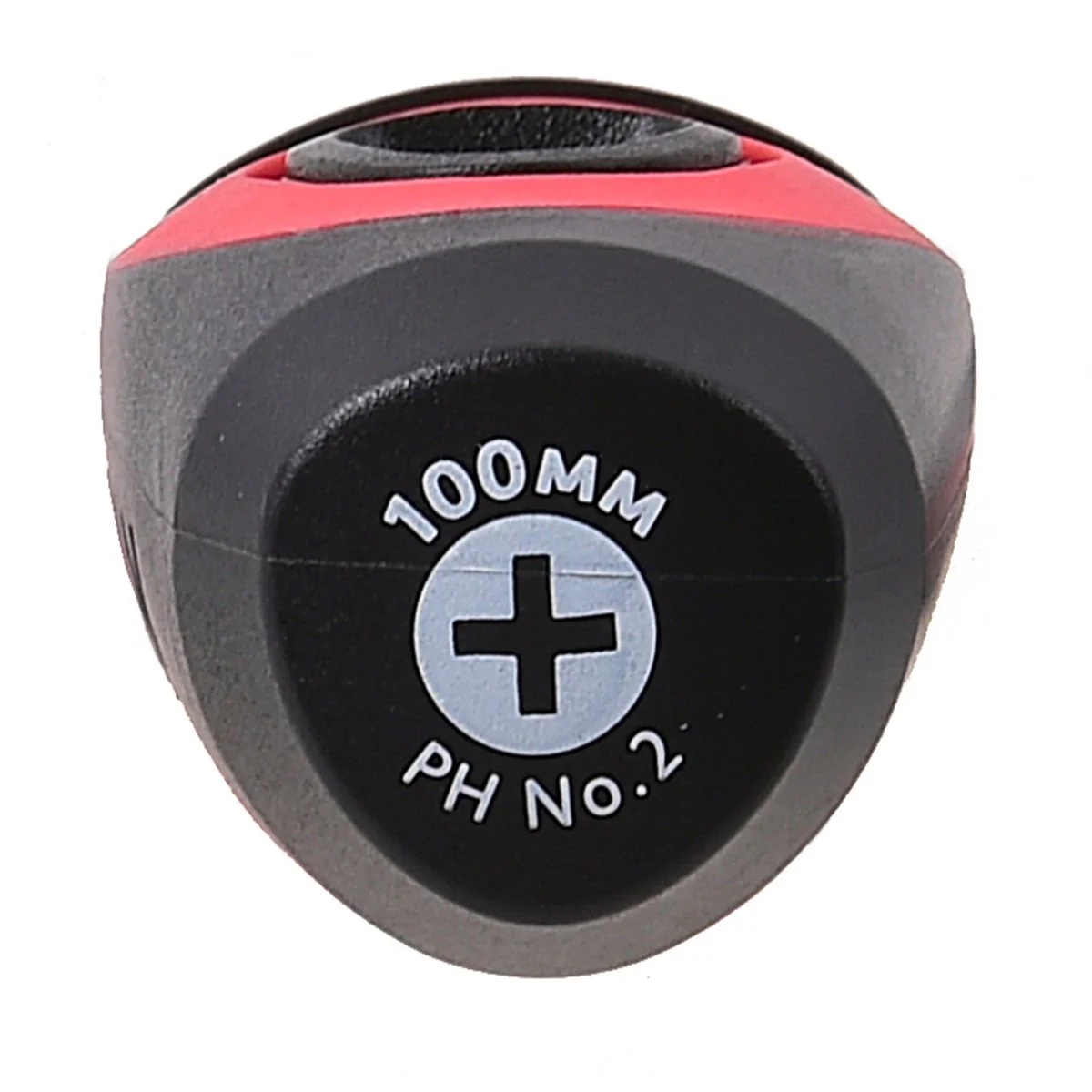Trojan 100mm No 2 Phillips Screwdriver - Red and Black - Magnetic Tip - Image 4