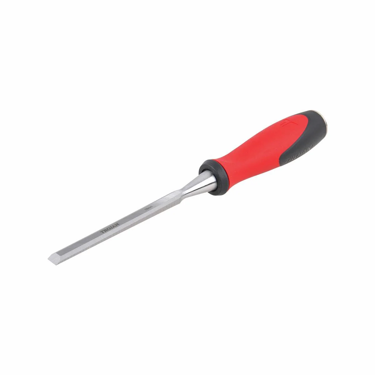 Trojan 10mm Wood Chisel - Full Tang Blade - Metal Striking Cap - Durable