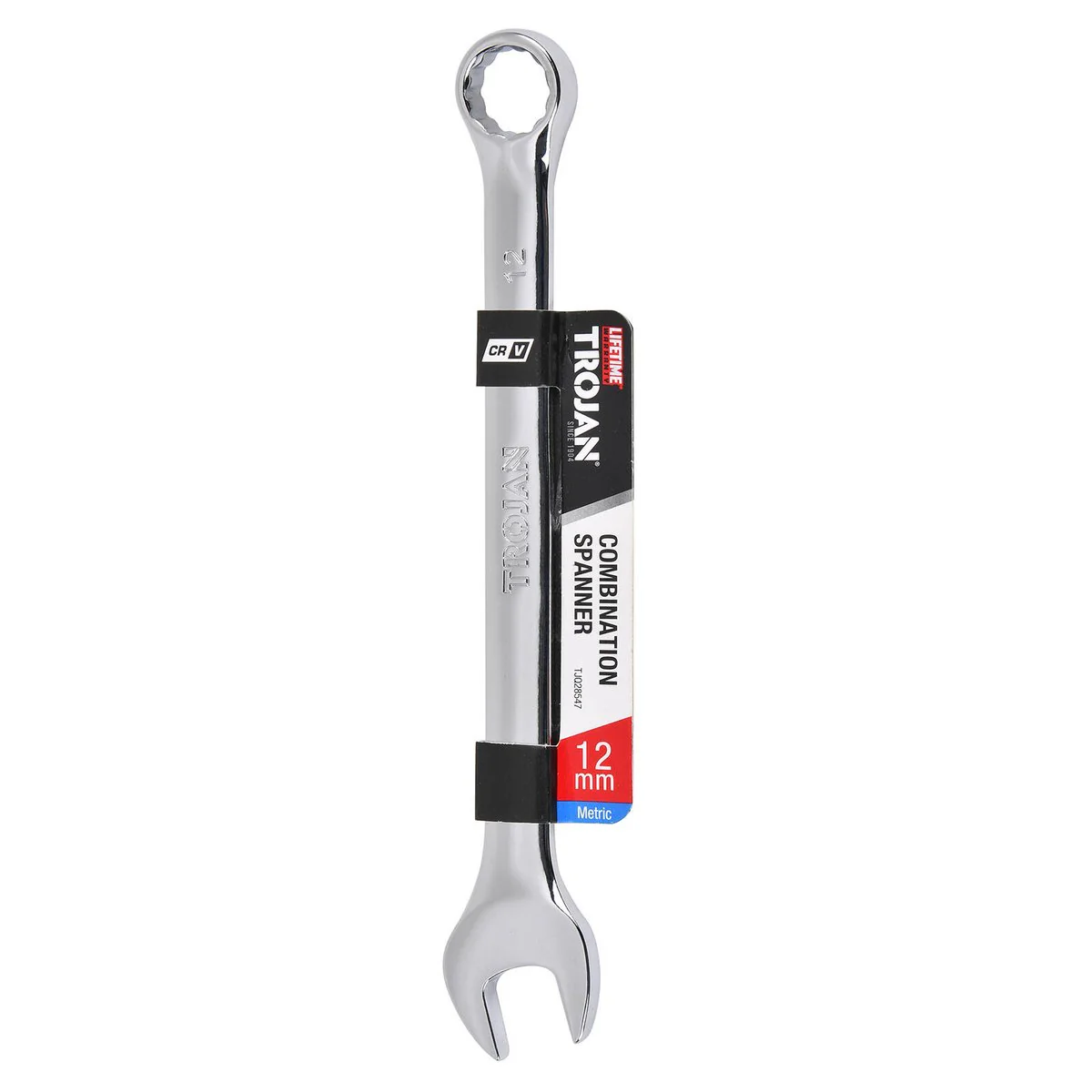 Trojan 12mm Combination Spanner - Polished Chrome Vanadium - Durable Tool - Image 2