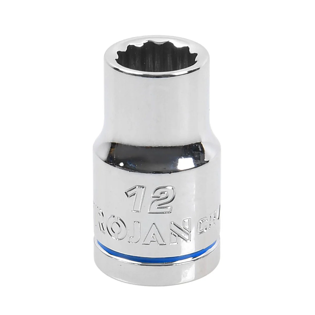 Trojan 12mm Socket 1/2 Drive - Chrome Vanadium - Durable - 12-Point Design