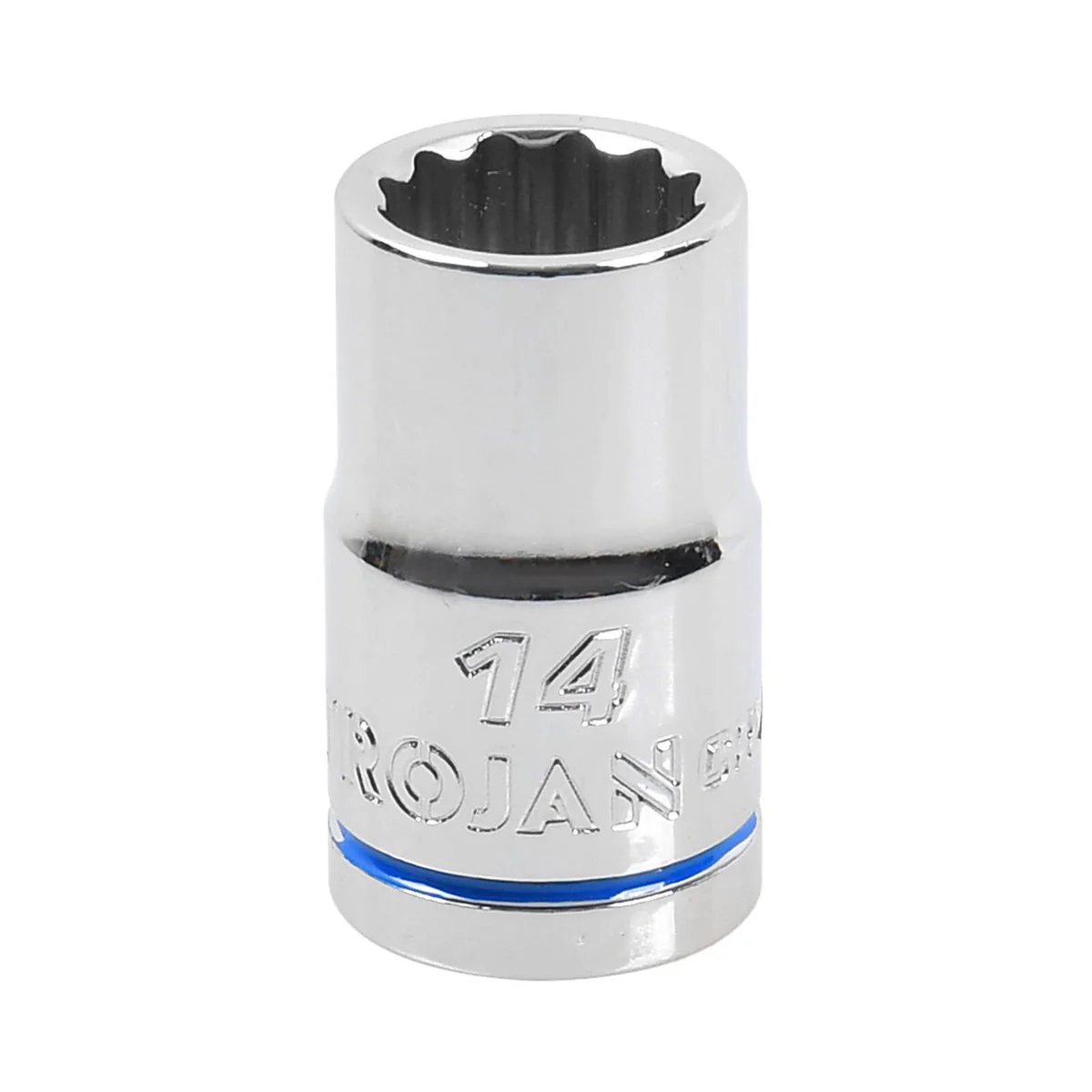 Trojan 14mm Socket 1/2" Drive - Chrome Vanadium - Durable - 12-Point Design