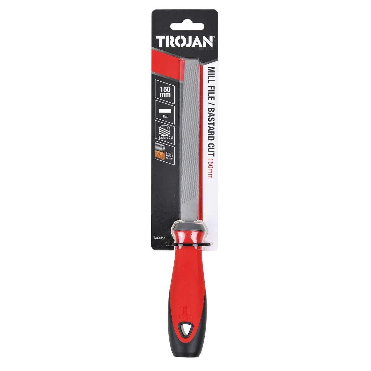 Trojan 150mm Flat File - Bastard Cut - Shaping & Smoothing Tool