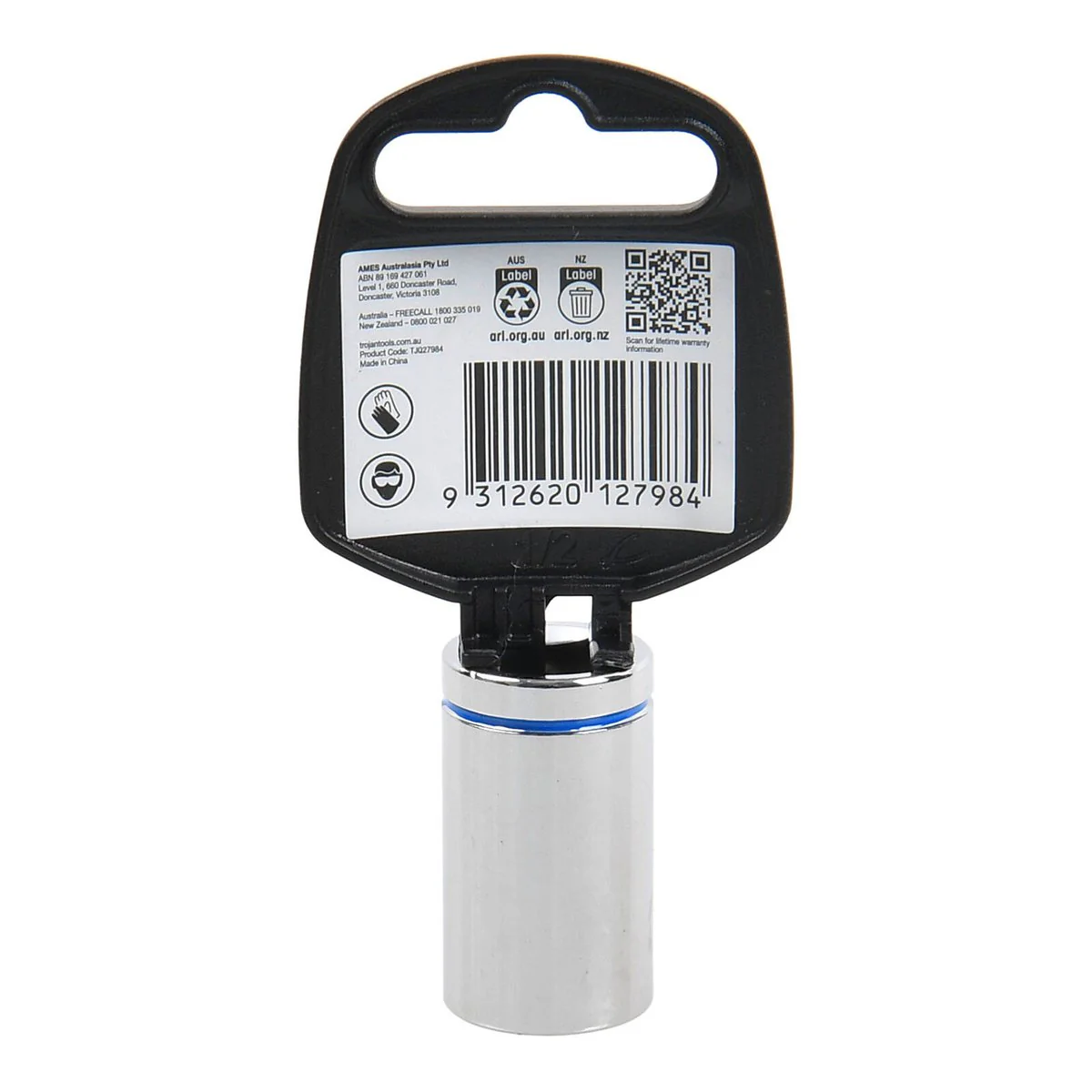 Trojan 15mm Socket 1/2 Drive - Polished Chrome Vanadium - 12 Point - Lifetime Warranty - Image 3