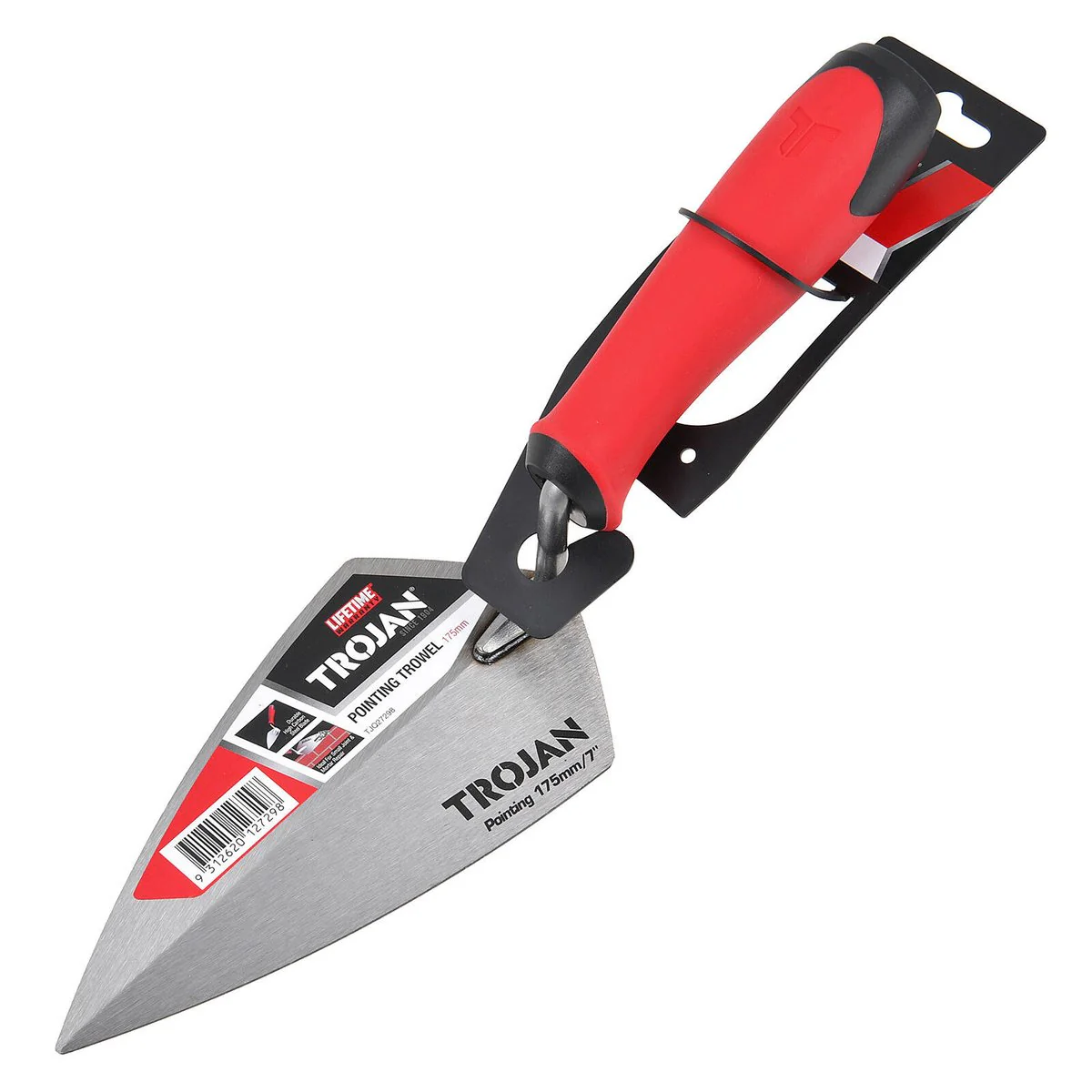 Trojan 175mm Pointing Trowel - High Carbon Steel - Ergonomic Grip - Durable - Image 3