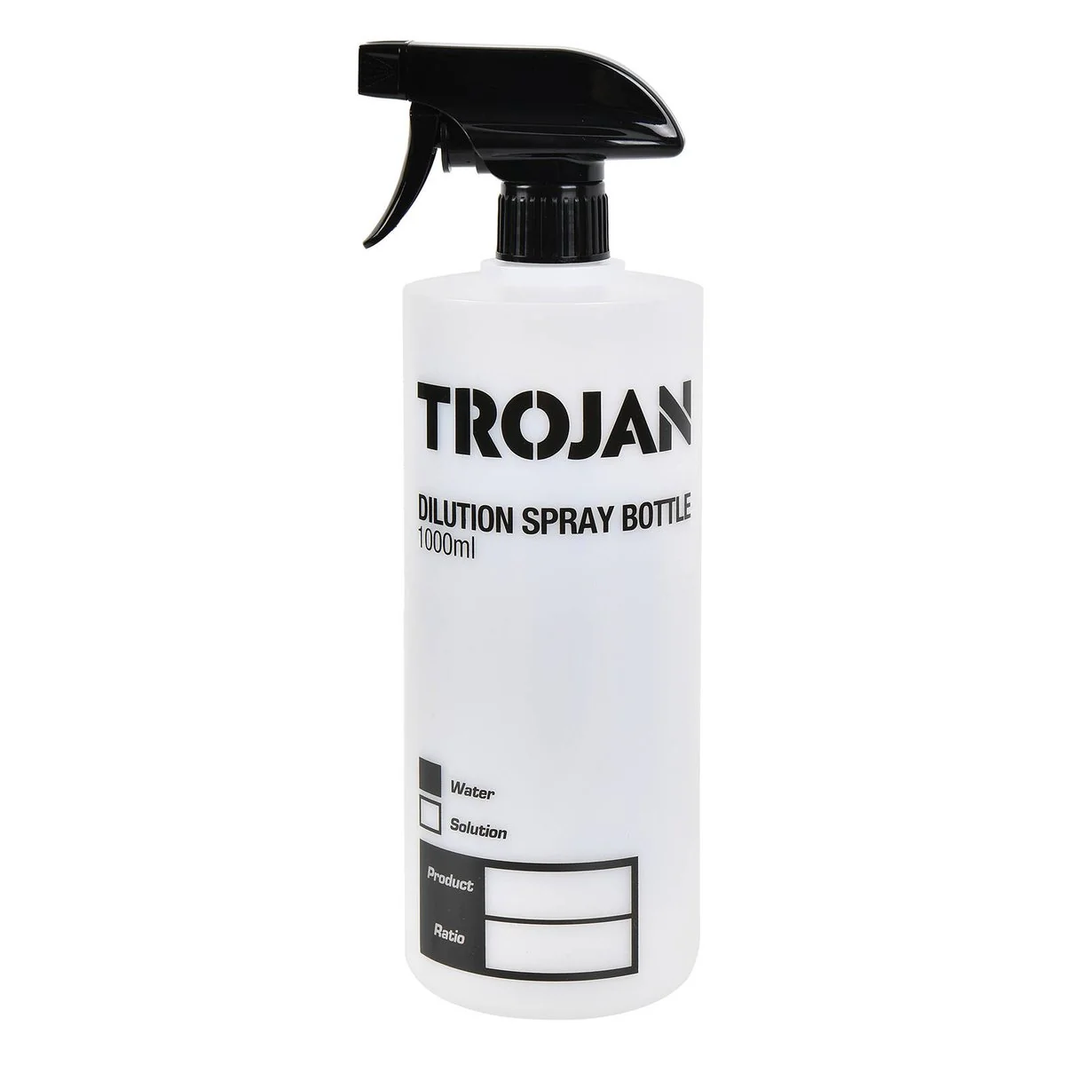 Trojan 1L Dilution Spray Bottle - Chemical-Resistant - 1000ml - Versatile Spray Functions