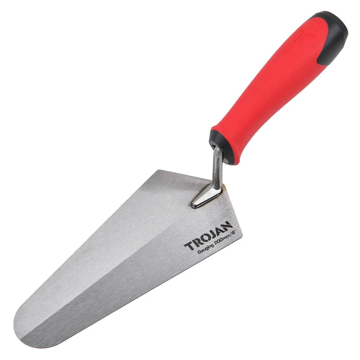 Trojan 200mm Gauging Trowel - High Carbon Steel - Ergonomic Grip - Durable