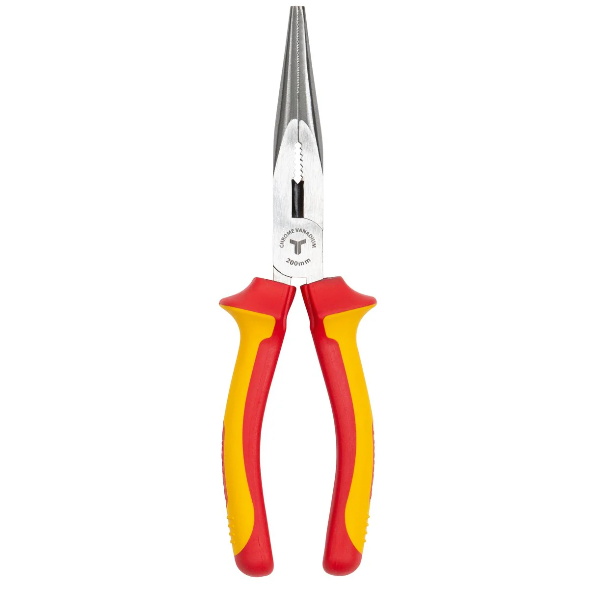Trojan 200mm Vde Long Nose Plier - Red and Black - Ergonomic Handles - Image 2