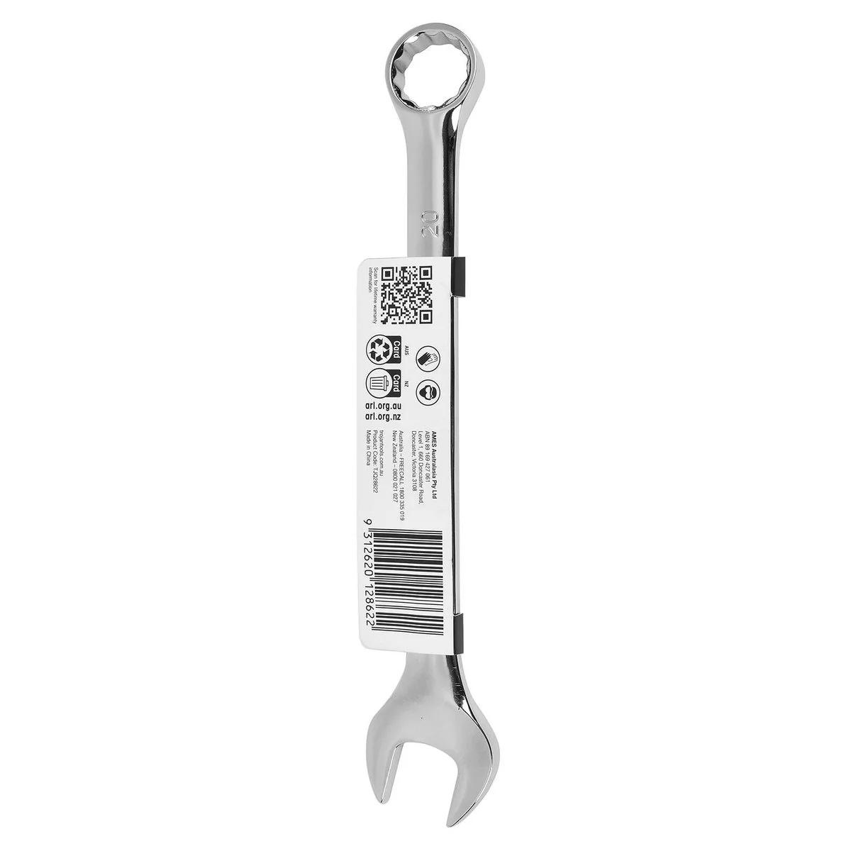 Trojan 20mm Combination Spanner - Polished Chrome Vanadium - Durable Tool - Image 4