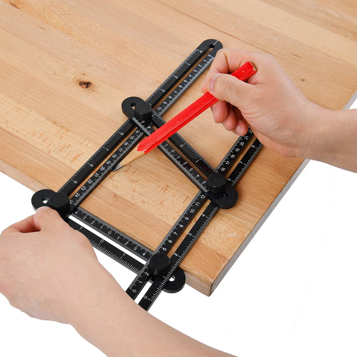 Trojan 250mm Template Tool - Dual Graduations - Lightweight - Tool-Free Adjustment - Image 5