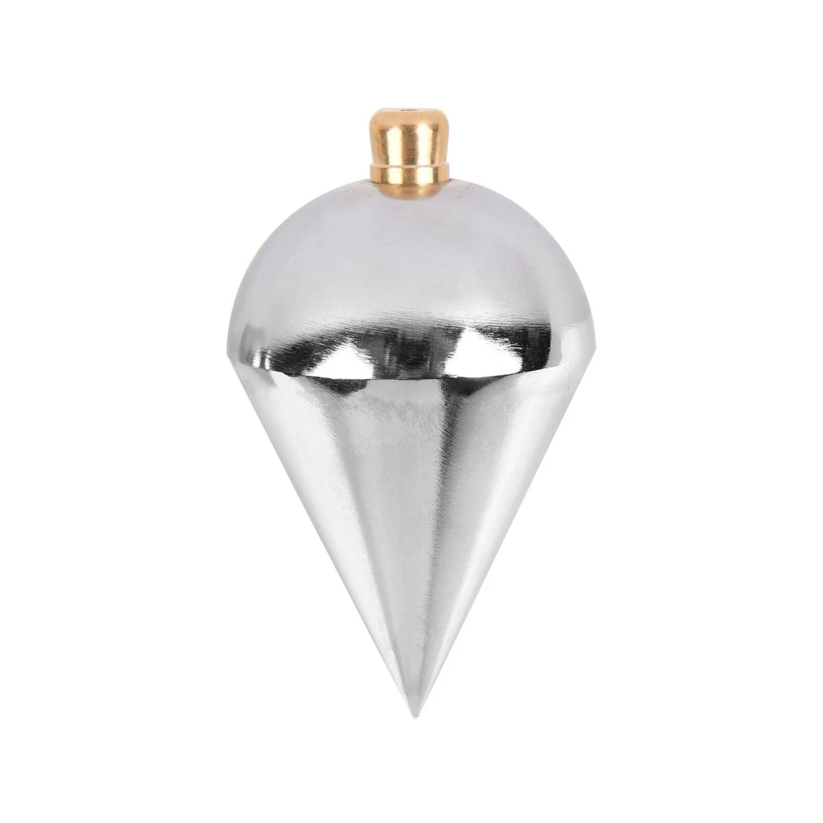 Trojan 300g Plumb Bob - Cast Iron - Chrome Plated - Durable Tool for Vertical Alignment - Image 2
