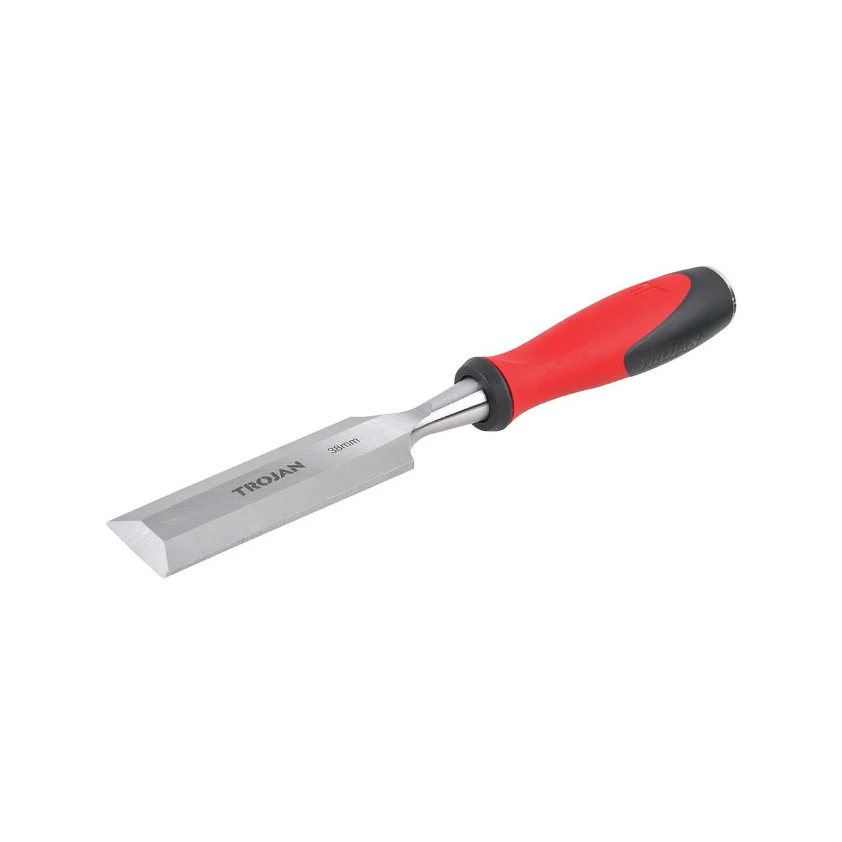 Trojan 38mm Wood Chisel - Full Tang Blade - Metal Striking Cap - Durable