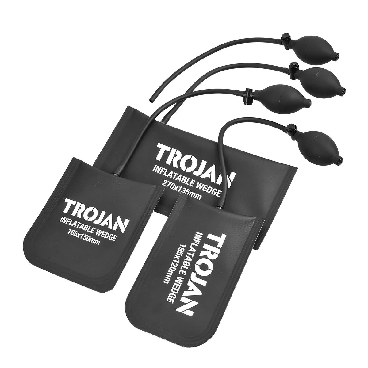 Trojan 4 Piece Inflatable Wedge Set - 150kg Capacity - 2.6-80mm Range - Image 2